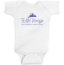 Load image into Gallery viewer, Team Marissa Baby One Piece Infant Romper in Memory of Marissa Kay Anderson