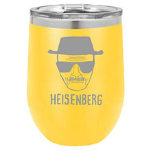 Load image into Gallery viewer, Funny Wine Tumbler Heisenberg Bad Walter White Jesse Laser Engraved Insulated Unbreakable Stemless Cup With Lid
