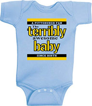Load image into Gallery viewer, Pittsburgh Terribly Awesome Baby Funny Parody Steeler One Piece