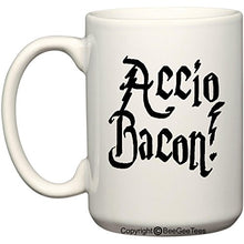 Load image into Gallery viewer, Accio Bacon Wizard Funny Coffee Mug Office Tea Cup