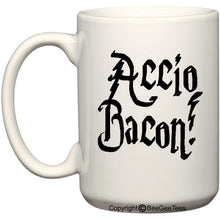 Load image into Gallery viewer, Accio Bacon Wizard Funny Coffee Mug Office Tea Cup