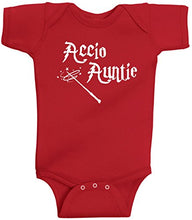 Load image into Gallery viewer, Accio Auntie Cute Baby One Piece Funny Infant Wizard Romper Bodysuit
