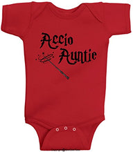 Load image into Gallery viewer, Accio Auntie Cute Baby One Piece Funny Infant Wizard Romper Bodysuit
