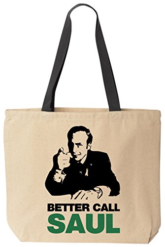 Call Saul Lawyer Cotton Canvas Funny Tote Bag Reusable Law Joke