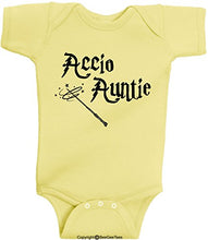 Load image into Gallery viewer, Accio Auntie Cute Baby One Piece Funny Infant Wizard Romper Bodysuit
