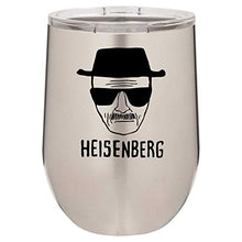 Load image into Gallery viewer, Funny Wine Tumbler Heisenberg Bad Walter White Jesse Laser Engraved Insulated Unbreakable Stemless Cup With Lid
