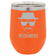 Funny Wine Tumbler Heisenberg Bad Walter White Jesse Laser Engraved Insulated Unbreakable Stemless Cup With Lid