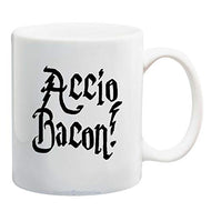 Accio Bacon Wizard Funny Coffee Mug Office Tea Cup